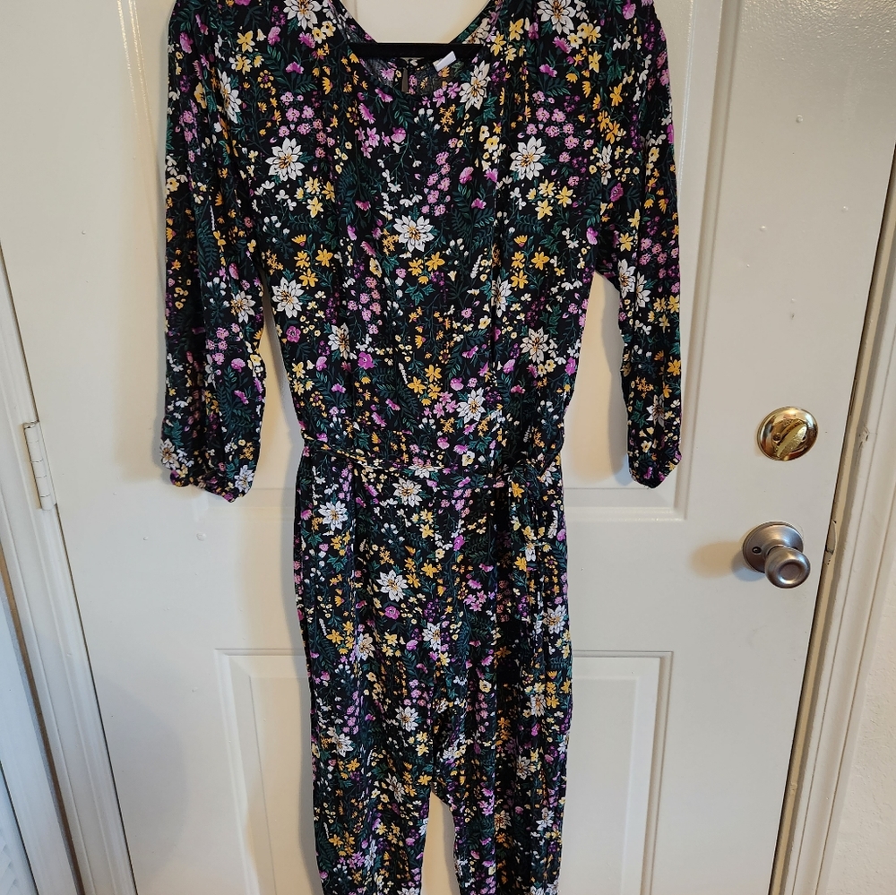 Old Navy floral jumpsuit